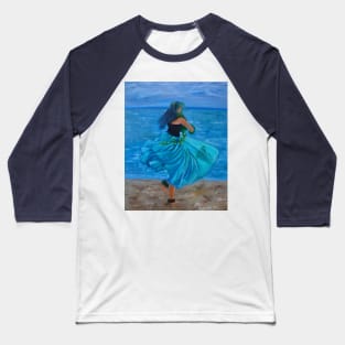 Hula Blues Baseball T-Shirt